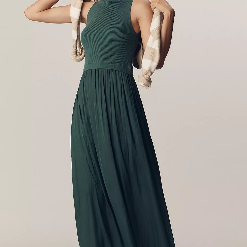 Anthropologie The Thea Sleeveless Twofer Maxi Dress